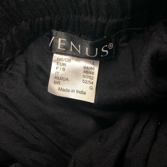 VENUS Elegant Black Swim Coverup Wrap pants size Large NWOT - Picture 12 of 12